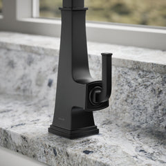 Kohler Riff Pull-Down Kitchen Sink Faucet with Three-Function Sprayhead, Single-Handle Kitchen Faucet | detail photo