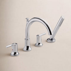 Trinsic Roman Tub Faucet Trim with Hand Shower in Chrome | product photo