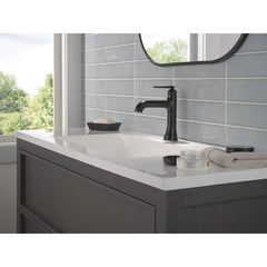 Bonacci Single Hole Bathroom Faucet with Touch2O and Touchless Technology, Diamond Seal Technology, Matte Black | product photo