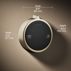 Anthem Duo Two-Outlet Shower Digital Control in Bronze | product photo