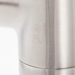 Lexia Floor Mounted Tub Filler Faucet and Valve in Brushed Nickel | detail photo