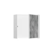 Xtrastoris 5.5" D Rock Wall Shower Niche with Tileable Door in Matte White
