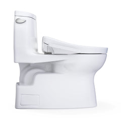WASHLET+® Carlyle® II One-Piece Elongated 1.28 GPF Toilet and WASHLET+® S2 Bidet Seat, Cotton White - MW6143346CEFG#01 | product photo