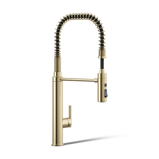 Purist Single Handle Semi-Professional Pre-Rinse Kitchen Faucet with Pull Down Sprayer