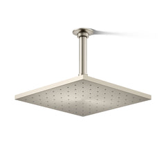 Contemporary 10" 2.5 GPM Rain Shower Head in Vibrant Brushed Nickel | product photo