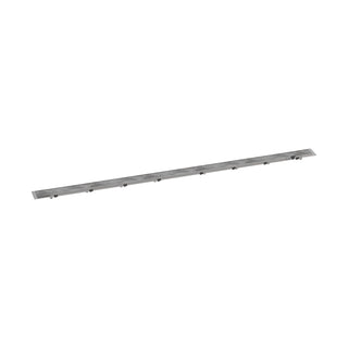 Rain Rock Trim Flex 59 1/8" Linear Grid Shower Drain in Nature Stone