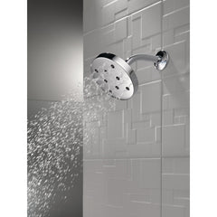 Rain Dual Shower Head with H2Okinetic Technology in Lumicoat Chrome | product photo