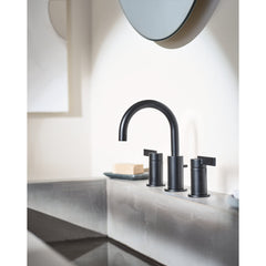 Cia Two-Handle Widespread Bathroom Faucet Trim Kit, Valve Required in Matte Black | product photo