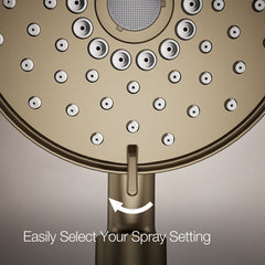 Kohler Purist 2-In-1 Multifunction Shower Combo Kit, Showerhead and Handshower, Three Spray Settings | product photo