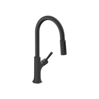 Locarno Single Handle Kitchen Faucet in Matte Black