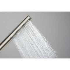 Tecturis S Freestanding Tub Filler with 1.75 GPM Handshower in Brushed Nickel | detail photo