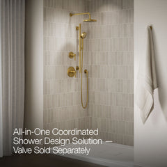 Kohler Awaken Tub & Shower Faucet in Brushed Brass | product photo