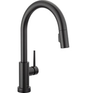 Trinsic Matte Black Touch Kitchen Faucet with Pull Down Sprayer