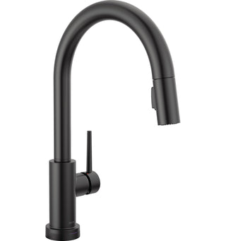 Trinsic Matte Black Touch Kitchen Faucet with Pull Down Sprayer