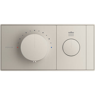Anthem One-Outlet Thermostatic Valve Control Panel With Recessed Push-Button