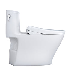 WASHLET 27" 1 GPF Elongated Floor Mounted One-Piece Toilet (Seat Included) in White | product photo