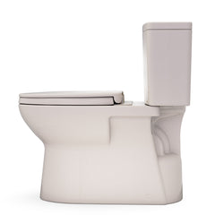 Glaston Two-Piece Elongated 1.28 GPF WASHLET+ and Auto Flush Ready Universal Height Toilet with CEFIONTECT and SS124 SoftClose Seat, Bone, MS472124CEFG#03 | product photo