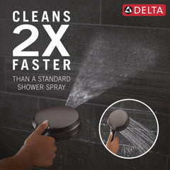 7-Setting In2ition 2-in-1 Dual Shower Head with ProClean Spray 2.5GPM in Venetian Bronze | product photo