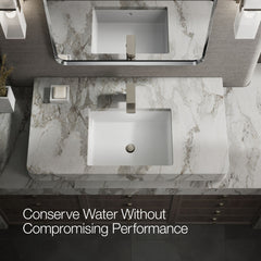 Kohler Parallel Single Hole Bathroom Faucet in Vibrant Brushed Nickel | product photo