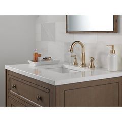 Cassidy 3-Hole Widespread Pull Out Sprayer Bathroom Faucet, 2-Handle Bathroom Sink Faucet in Champagne Bronze | product photo