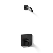 Parallel Shower Trim Set in Matte Black