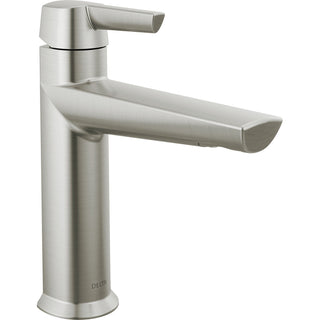 Galeon Single Hole Bathroom Faucet with Drain Assembly in Brushed Nickel