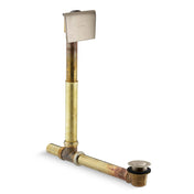 Clearflo Leg Tub Drain with Overflow in Vibrant Brushed Bronze