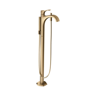 Locarno Freestanding Tub Filler Trim With 1.75 GPM Handshower in Brushed Brass