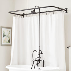 60" Tub & Shower Faucet in Matte Black | product photo