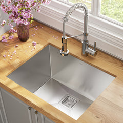 Pax™ 24" L x 18.5" W Undermount Kitchen Sink with Faucet in Chrome | product photo