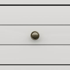 6-Drawer Dresser, Engineered Wood, White, Chrome Metal Knobs