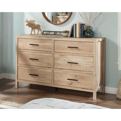 6-Drawer Dresser, Manufactured Wood and Plywood, Metal Handles