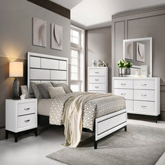 6-Drawer Dresser, Solid and Manufactured Wood, Rubberwood Legs, Metal Bar Pulls