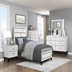 6-Drawer Dresser, Solid and Manufactured Wood, Rubberwood Legs, Metal Bar Pulls