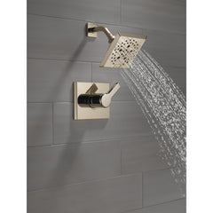 Pivotal Shower Faucet Trim Kit with H2Okinetic Technology in Lumicoat Polished Nickel | product photo