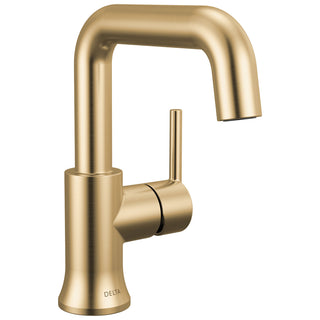 Single Handle Bathroom Faucet in Champagne Bronze
