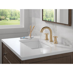 Trinsic 3-Hole Widespread Pull Out Sprayer Bathroom Faucet, 2-Handle Bathroom Sink Faucet in Champagne Bronze | product photo