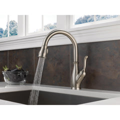 Leland Pull Down Sprayer Kitchen Sink Faucet, Single Handle Kitchen Faucet in Spotshield Stainless | product photo