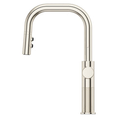 Pull Down Single Handle Kitchen Faucet in Polished Nickel | product photo