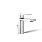 Parallel Single Hole Bathroom Faucet with Drain Assembly in Polished Chrome
