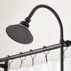 60" Tub & Shower Faucet in Matte Black | detail photo
