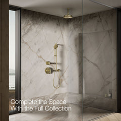 8" Round Rainhead, 1.75 GPM in Gold | product photo