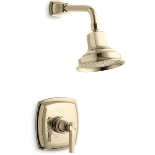 Margaux Rite-Temp Shower Trim Set with Handle, Valve Not Included in Vibrant French Gold