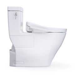 WASHLET+® Aimes One-Piece Elongated 1.28 GPF Toilet and WASHLET S2 Bidet Seat, Cotton White - MW6263346CEFG#01 | product photo