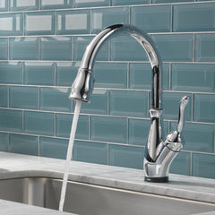 Leland Pull Down Sprayer Touch Kitchen Sink Faucet, Touch Control Kitchen Faucet in Chrome | product photo
