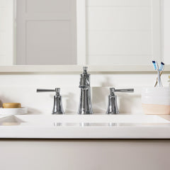 Joleena Widespread Bathroom Faucet with Drain Assembly in Chrome | product photo