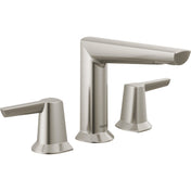 Galeon Widespread Bathroom Faucet with Drain Assembly in Lumicoat Stainless
