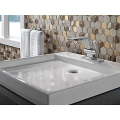 Pivotal Single Hole Bathroom Faucet with Drain Assembly and DIAMOND™ Seal Technology in Chrome | product photo