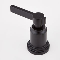 Greyfield 2 Handle Deck Mounted Roman Tub Faucet in Matte Black | product photo