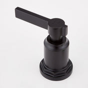Greyfield 2 Handle Deck Mounted Roman Tub Faucet in Matte Black